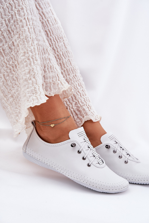 Шкіряні Полуботинки Жіночі Artiker 54C0838 Білі