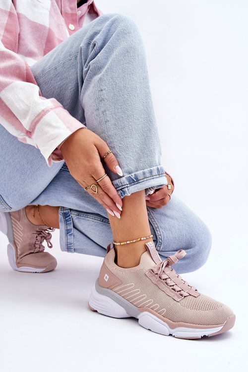 Жіноче спортивне взуття без шнурівки Memory Foam System Big Star LL274A141 Nude