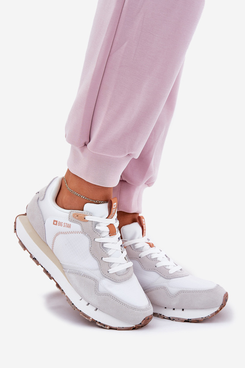 Замшеве Легке Спортивне Взуття Для Жінок Big Star RR274235 HI-POLY SYSTEM Бежеві