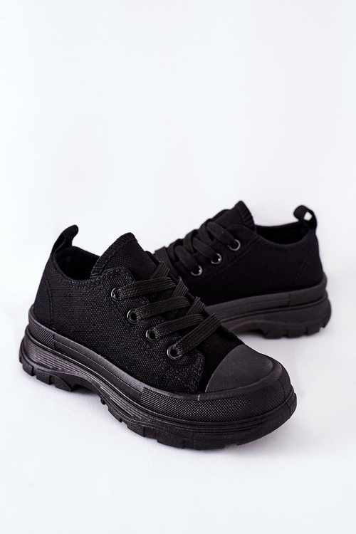 Дитячі кросівки на платформі чорні Travel Time