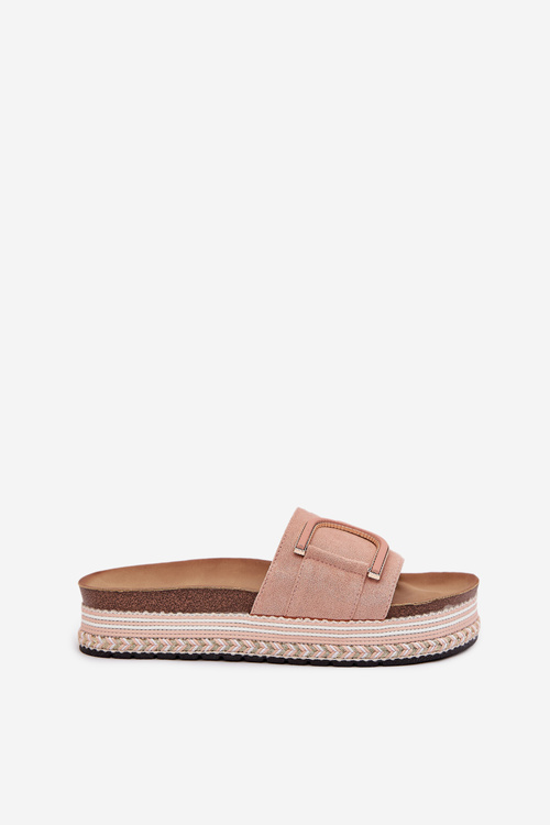 Жіночі Сандалі На Платформі З Оздобленням Рожеві Daphira