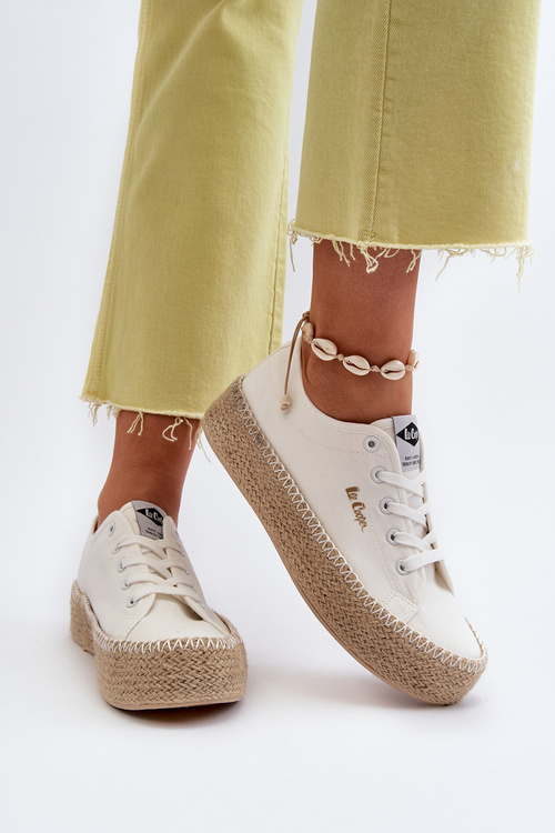 Кросівки з косою Lee Cooper LCW-24-44-2410 Білі