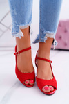 Жіночі босоніжки на шпильці Sergio Leone SK808 Red Dali