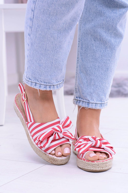 Червоні жіночі босоніжки еспадрільі Buni Cocards