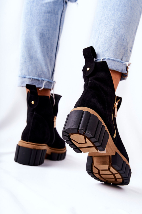 М'які черевики на блискавці Black Cadence