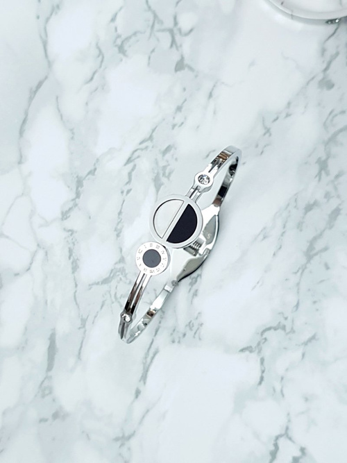 Жіночий сталевий браслет Римські Циркони Цифри Срібло Авіор