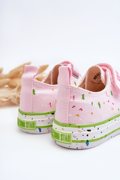 Дитячі кросівки на липучці Big Star LL374064 Рожеві