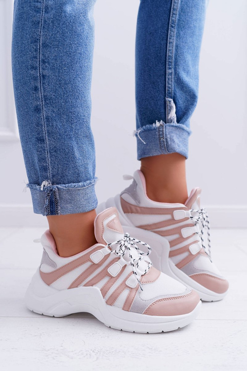 Спортивні жіночі туфлі на товстій підошві Nude Fippo