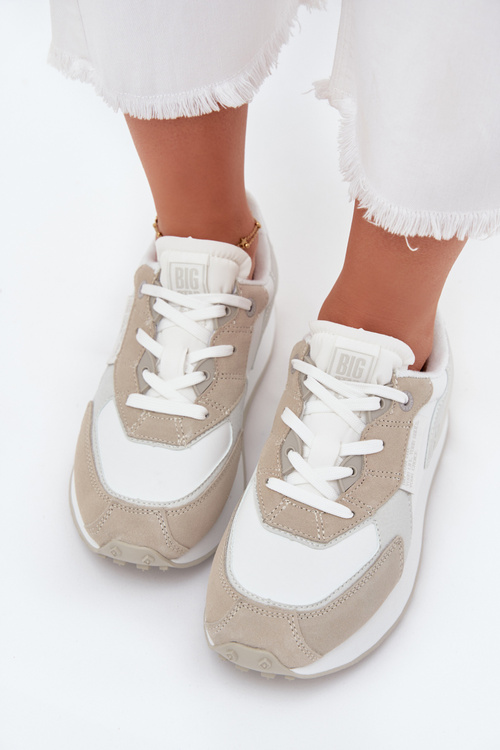 Жіночі Шкіряні Кросівки Big Star OO274563 Hi-Poly System Білі