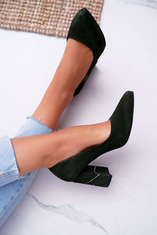 Жіночі туфлі Laura Messi Suede Olive 2050