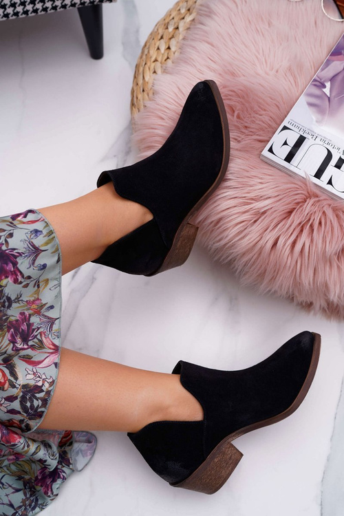 Жіночі чорні весняні шкіряні черевики Anabella