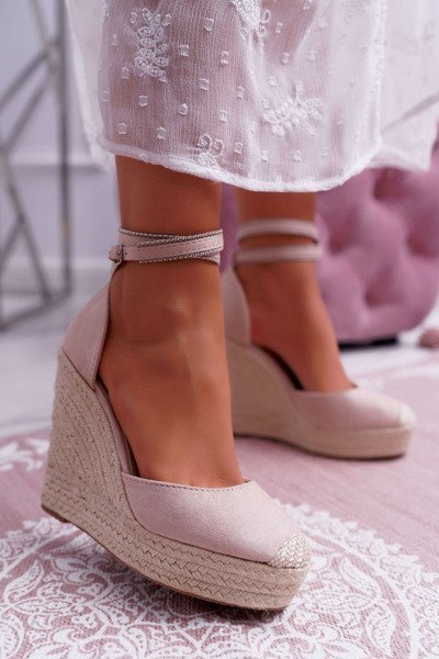 Жіночі лляні босоніжки Pink Canterola