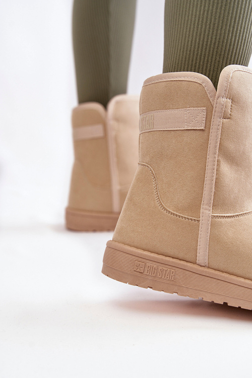 Жіночі високі зимові черевики Big Star KK274617 Світло-бежевий