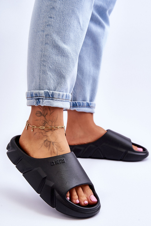 Жіночі легкі пінні тапочки Big Star LL274594 Чорні