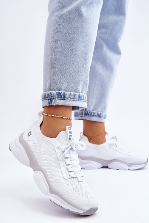 Жіноче спортивне взуття без шнурівки Memory Foam System Big Star LL274A142 Білий