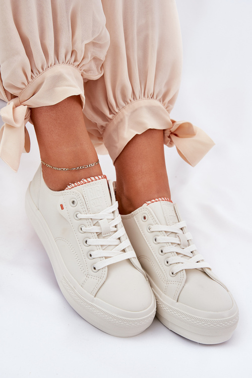 Жіночі Кросівки З Еко Шкіри Big Star RR274A297 Світло Бежеві