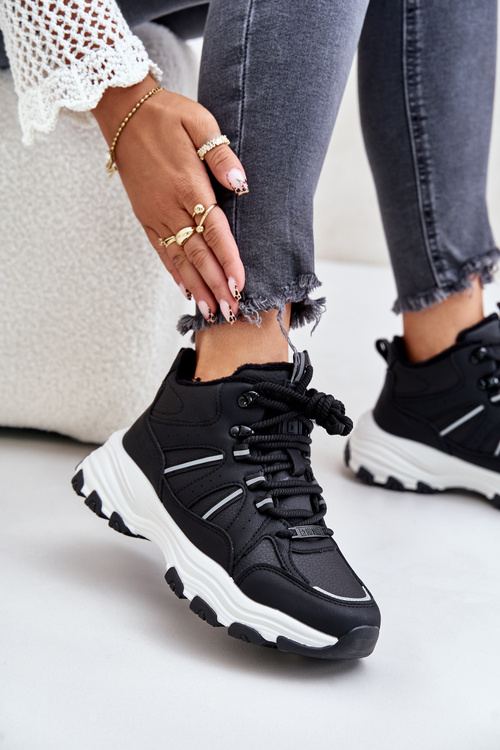 Теплі жіночі кросівки Big Star OO274A160 Чорні