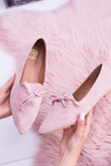 Lu Boo Pink Balerinas Pointed Lords Suede Feliciano