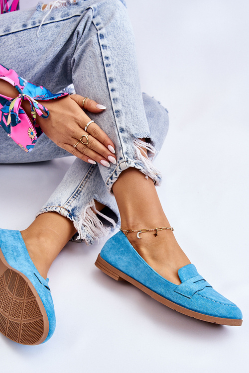 Зручні замшеві жіночі лофери Blue Lucca