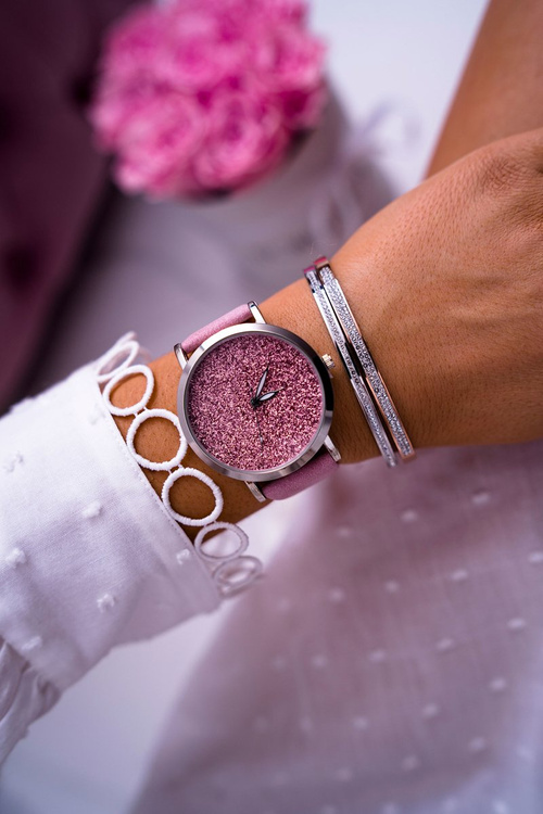 Жіночий годинник Ernest з Brocade Pink Tiguan