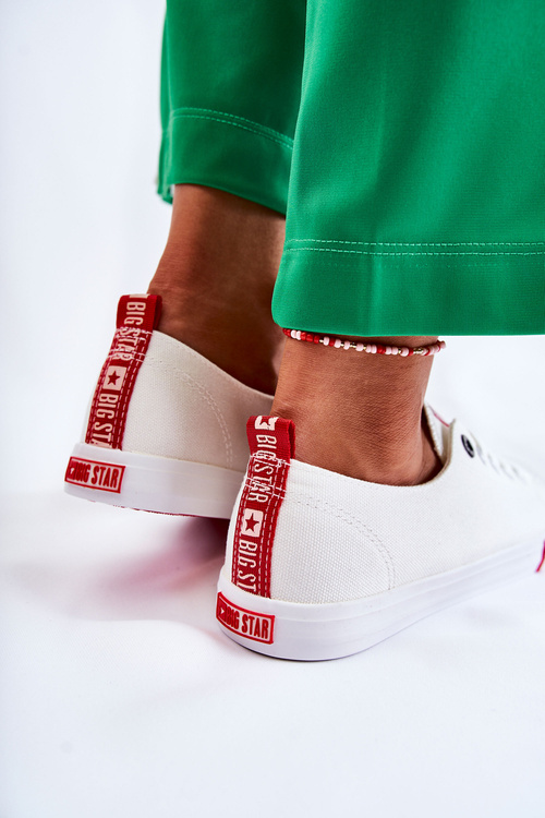 Жіночі кросівки Big Star FF274087 біло-червоні