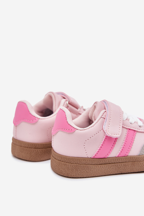 Спортивне Взуття Sneakers Дитячі На Липучках Рожеві Adelina