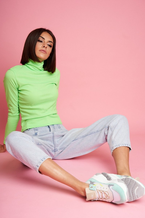 Жіноче спортивне шкіряне взуття GOE White Mint FF2N3011