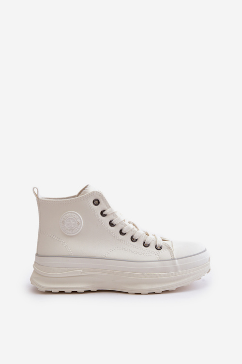 Жіночі кросівки на платформі з еко шкіри Big Star OO274064 Білі