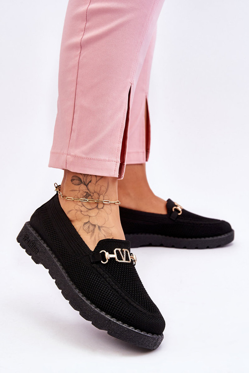 Жіночі сліпони з прикрасами Чорні Alena