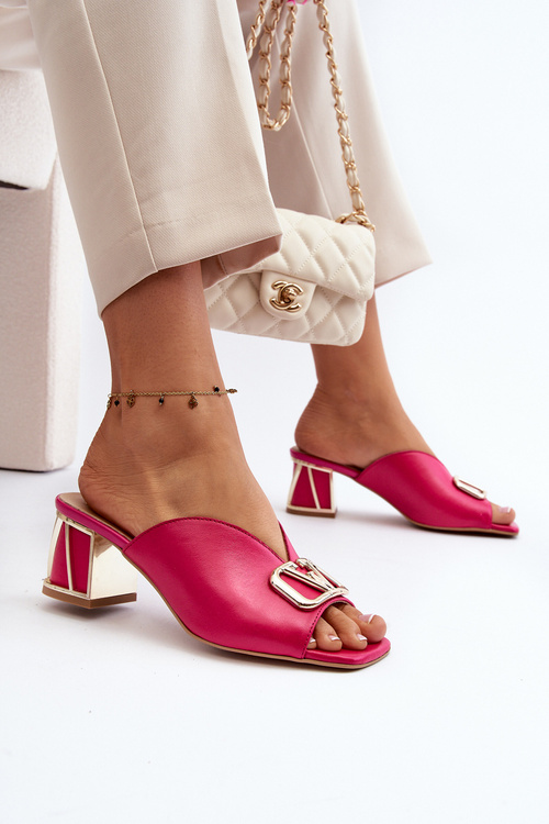 Елегантні жіночі босоніжки на підборах Laura Messi 2771 Фуксія