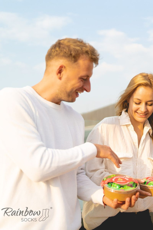 Салат Шкарпетки Веселка В Коробці 2 Пари