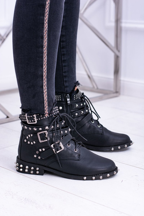 Жіночі черевики Lu Boo Verona з шипованими скельними пряжками