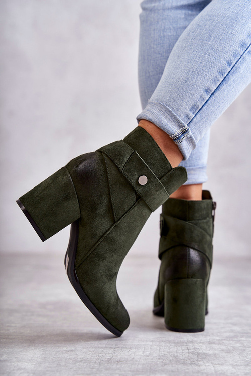 Жіночі замшеві черевики La.Fi 260041BGR-SU Зелені