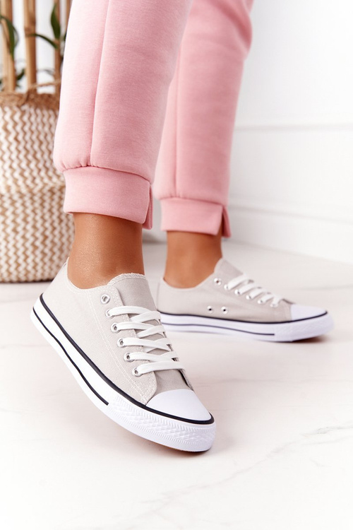 Жіночі класичні кросівки сірі Omerta