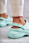 Жіночі поролонові тапочки Crocs Mint Coline