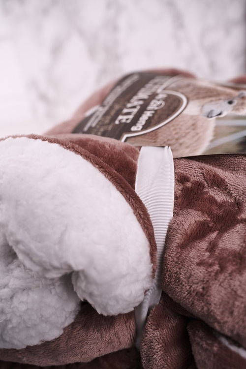 Велика плюшева ковдра на зворотному боці Sherpa Throw Pink