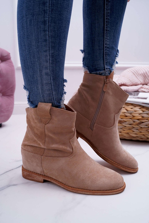 Жіночі чоботи-саше Camel Beige Ellen