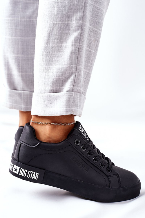 Жіночі шкіряні кросівки BIG STAR II274030 Чорні