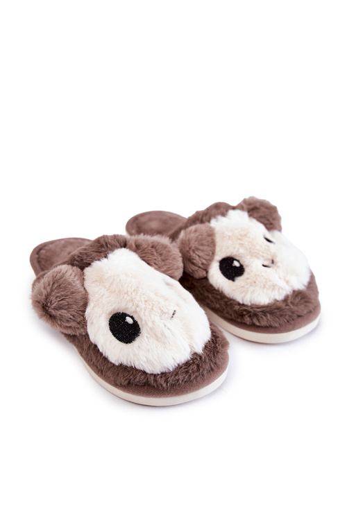 Дитячі хутряні сліпони Brown Alize