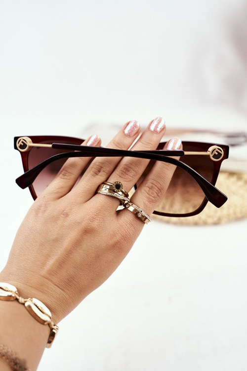 Жіночі сонцезахисні окуляри коричневі Prius PR-V70/2 Brown Gradient