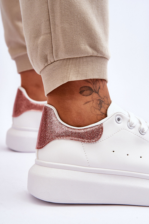 Жіноче спортивне взуття на платформі білі Eliso