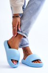 Жіночі легкі пінопластові тапочки на платформі Blue Milton