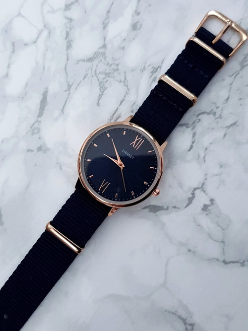 Жіночий годинник Ernest Fousie Navy Blue