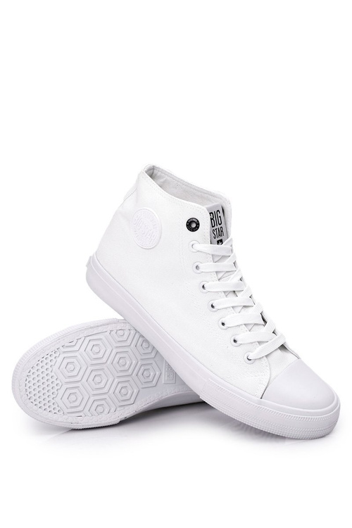 Чоловічі класичні високі кросівки BIG STAR FF174551 Білі
