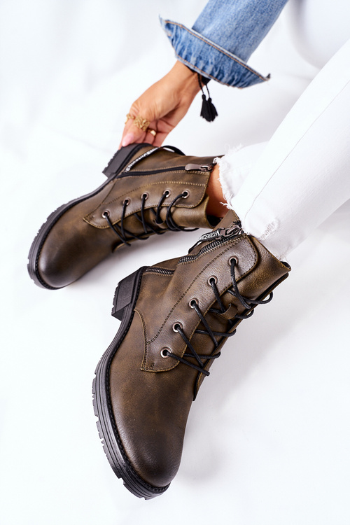 Жіночі ботфорти Workers Brown Goorey