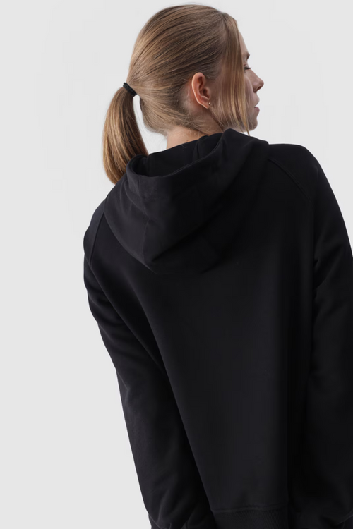 Жіночий пуловер з капюшоном 4F чорний 4FWMM00TSWSF1468-20S