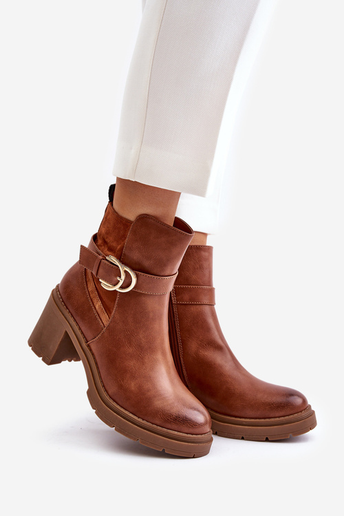 Жіночі чоботи на підборах із застібкою Camel Inabelle