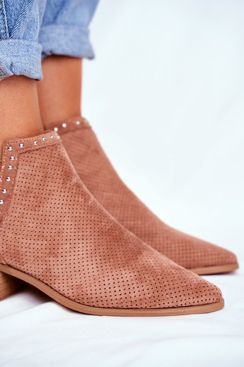 Жіночі чоботи на високих підборах рожеві Margate