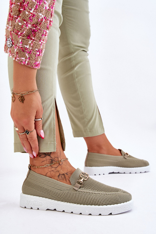 Жіночі сліпони з прикрасами зелені Alena