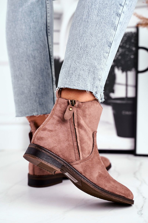 Жіночі ковбойські чоботи на плоскій підошві хакі Plemmi